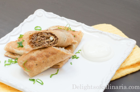 crepes with meat