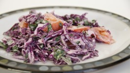 Red Cabbage and Kale Salad