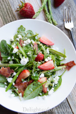 spinach arugula salad with strawberries-2